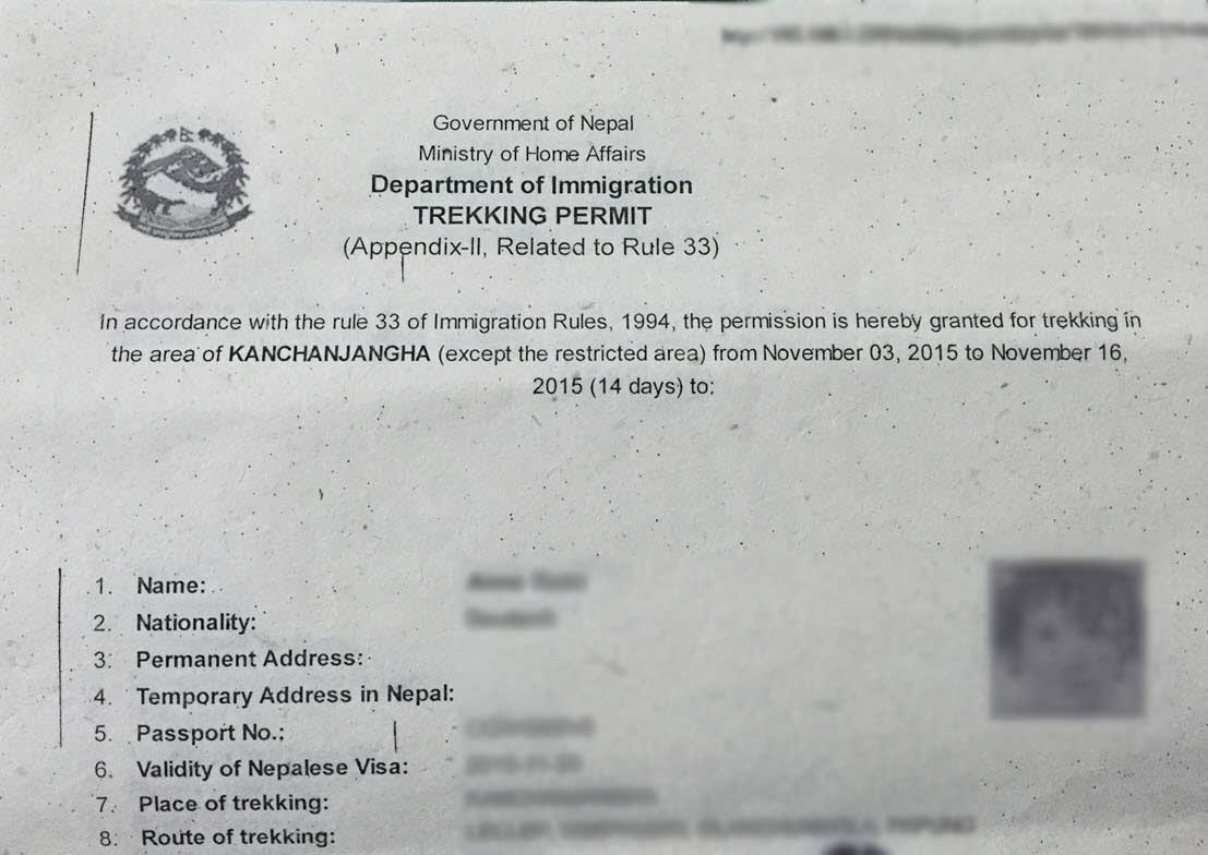 kanchenjunga-permit